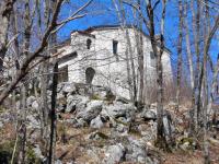 La Cappelletta di Greccio vista dal sentiero