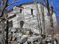 La Cappelletta di Greccio vista dal sentiero